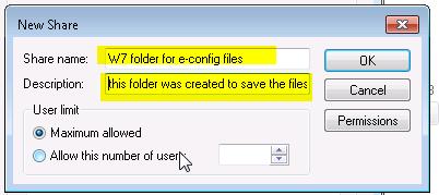 Enable the Share this folder check box and click on