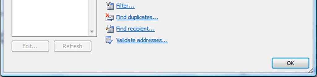 Click on the OK button Word now clears the New Address List dialog box off the screen and brings up the Save Address List dialog box.