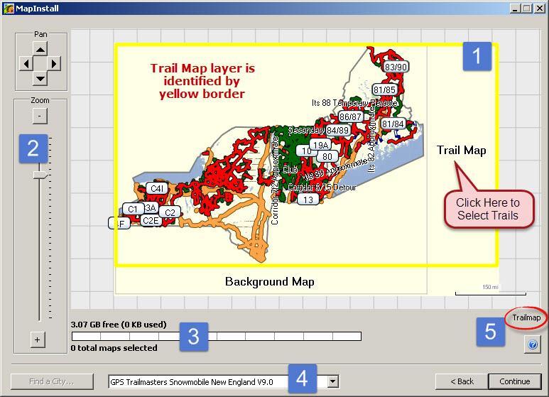 Figure 3 Advanced/Partial Install Screen Layout Click the text Trail Map [1].