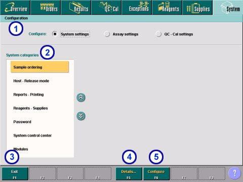 The Configuration screen for System settings is displayed (Figure 3.2). Figure 3.
