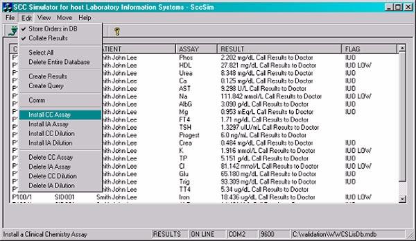 Abbott Host/Instrument Interface Tools ARCHITECT SCC Simulator (for LIS Vendors) Section 8 Figure 8.24: Install Assay Figure 8.