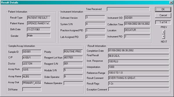 Abbott Host/Instrument Interface Tools ARCHITECT SCC Simulator (for LIS Vendors) Section 8 Figure 8.