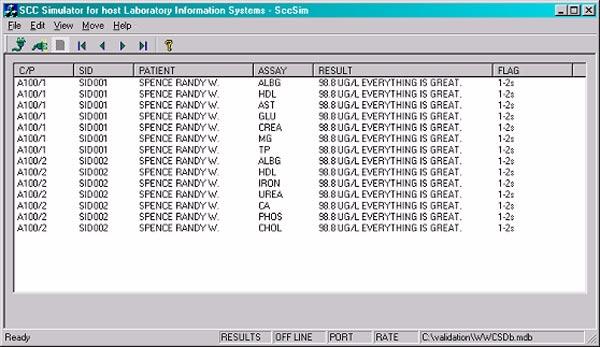 Section 8 Abbott Host/Instrument Interface Tools ARCHITECT SCC Simulator (for LIS Vendors) Figure 8.