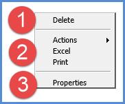 Actions Use this option to insert new actions or to edit, process, or delete existing actions. Transpose - Use this option to change the axis for levels and measure items in the grid.