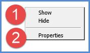 View Name Folder Pop-up Menu Right-click the view name (or "New View" for views not named yet) to display actions you can take.