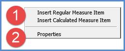 Choose Show to display the level again. Properties - Click to maintain the level properties including filters, sorts, totals, and display text.