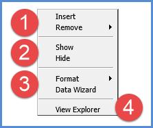 The Chart Data Wizard opens for setting up the chart. Remove - Click and select the All Charts option to remove all charts attached to the view, whether hidden or visible.