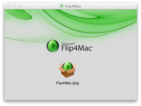 20 Installing and Upgrading Installing Flip4Mac 4. Double-click Flip4Mac.