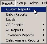 Create a New Report In addition to the reports that exist in the Futura application,