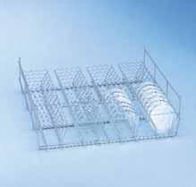 holders ~26 mm Dimensions: Height 120 mm Width 460  69511801 E 136 Full Insert for Petri Dishes For use in lower basket 56