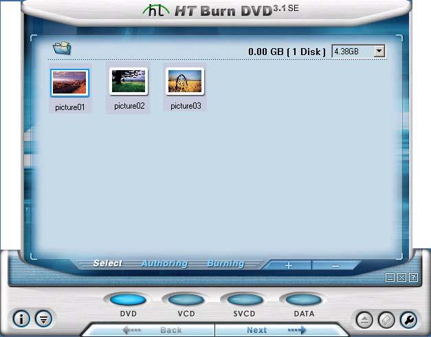 DVD Burning DVD This is DVD copy from the DVD burning. VCD This is VCD copy from the VCD burning. SVCD This is SVCD copy from the selecting sound system to VCD system.