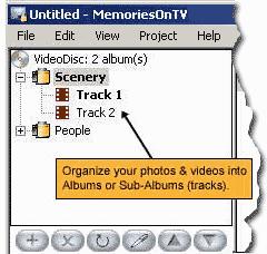 Disc Menu - Select the menu to use for your video disc. Burn - Generate the video & burn onto CD or DVD. 2.