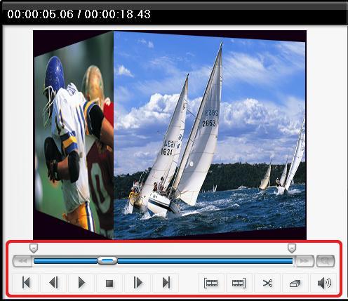 31. Video to DVD Converter 4.2.2.1. Editing in Storyboard Editing video clips (or removing unwanted scenes). 1. Play the video in the Play Panel (Double-click on the video clip to play). 2.