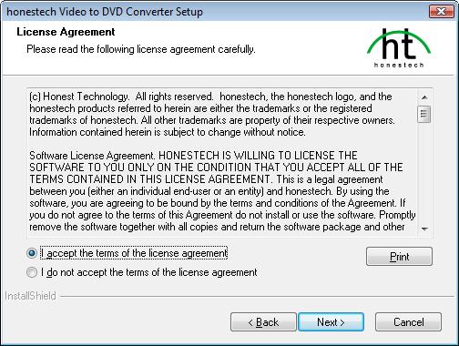 9. Video to DVD Converter 3.1.4. Read the License Agreement.