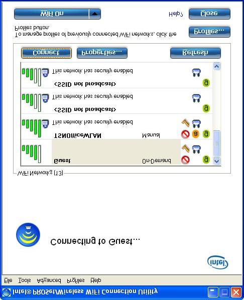 Connection Details On the main window, click Details to view detailed parameters of the access point and network adapter.