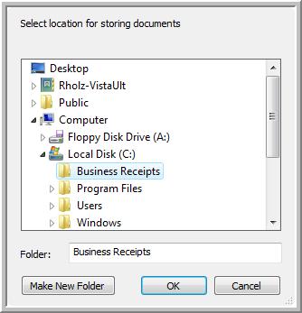 Scanning 7. Click the Storage Options tab. This is where you set the different folder locations for the new configurations. 8.