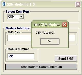PC INTERFA FACE SOF OFTWARE FOR GSM MODEM Download setup file from www.rhydolabz.com/documents/gps_gsm/gsm_modem.zip Install the setup file in your PC.