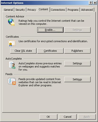 menu Go to the Contents tab and click on the Certificates