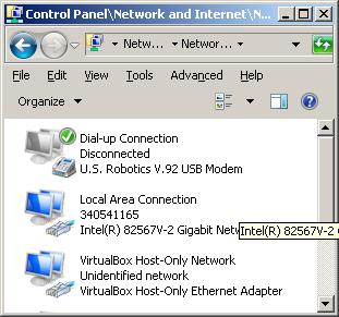 When you install "VirtualBox" into a host computer, "VirtualBox" provides one virtual network adapter for the host computer: It is called the