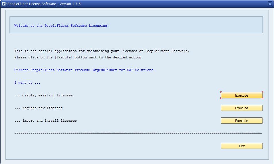 5.6 Displaying Existing Licenses Depending on your SAP system landscape, you can also store licenses for