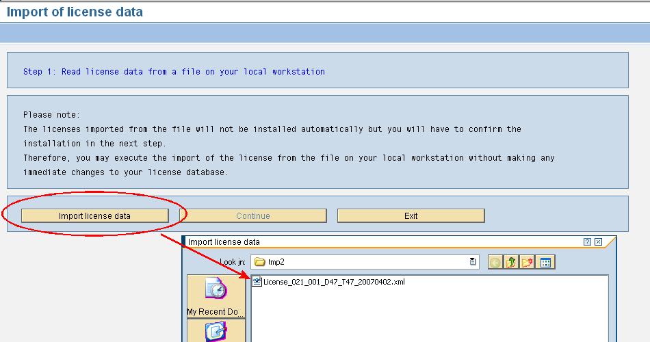 5.8 Importing and Installing Licenses In response to your license request, the PeopleFluent Software Registration department sends an e- mail with an XML file attached.