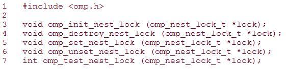 Mutual Exclusion (cont d) Nestable locks: can be locked multiple