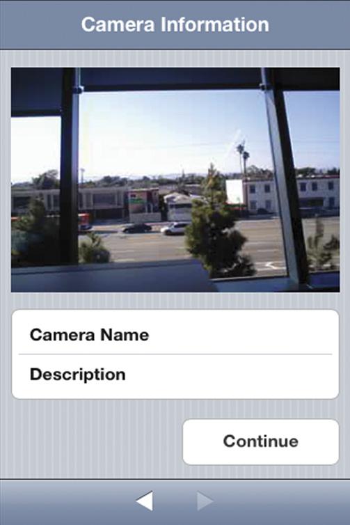 GETTING STARTED 4.9 Set Up Camera Info Create the camera name and its description.