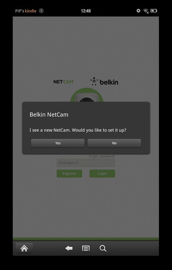 Once your device establishes a connection with the camera, launch the NetCam App.