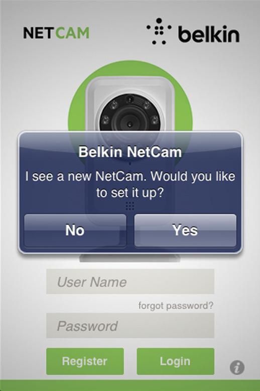 connection with the camera, launch the NetCam App.