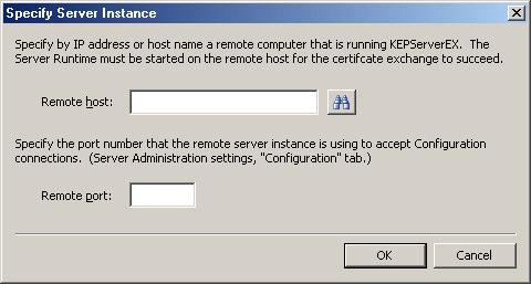 certificates must be exchanged between the UA Client Drivers and the UA server.