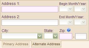 Alternate Address Maintain an alternate address for your parishioners and set begin and end dates for the envelopes to be sent to this address. Click on the Alternate Address tab.