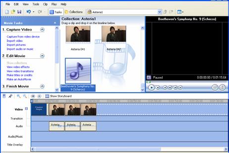 . Select the audio file from the