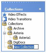 Click the collection folder you want to add your new collection to. 2.