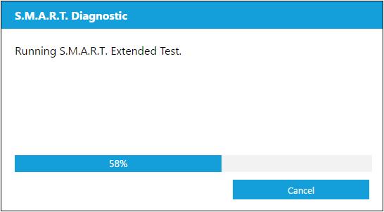 For WD Black PCIe SSD in systems running irst drivers, this diagnostic short/extended test is not supported due to driver limitations.