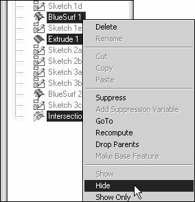 Creating and Editing Curves Hide the following features in EdgeBar. 3.