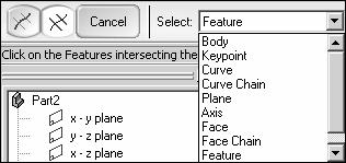 Creating and Editing Curves Split Curve The Split Curve command is a tool provided to split a construction curve.