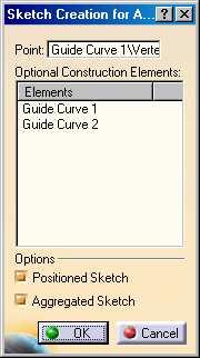 Exercise 3E (2/5) 3. Create an Adaptive swept surface. Create an Adaptive Swept surface using the given guide curves. 3a a. Click on Adaptive Sweep Icon. b. Select Guide Curve.