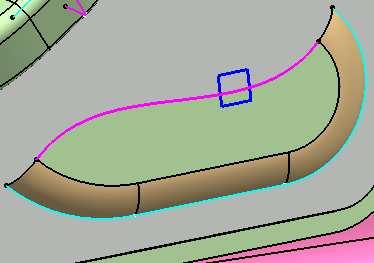 Connect the edges of the resultant surface and fill the side part of the