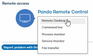 Next, open a remote desktop connection or select a troubleshooting action.