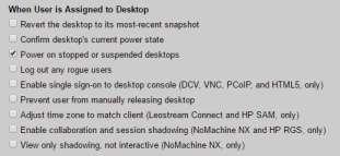 Chapter 11: Configuring User Experience by Policy Revert the desktop to its most-recent snapshot: Enables a virtual machine to return to a known state when it is assigned.
