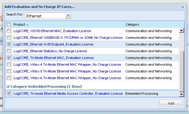 ISE Software Requirements IP licenses are needed to compile the design in this tutorial: LogiCORE, Ethernet AVB Endpoint, Evaluation License LogiCORE, Tri-Mode