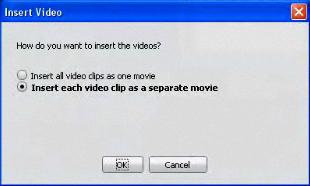 Configure the selected videos.