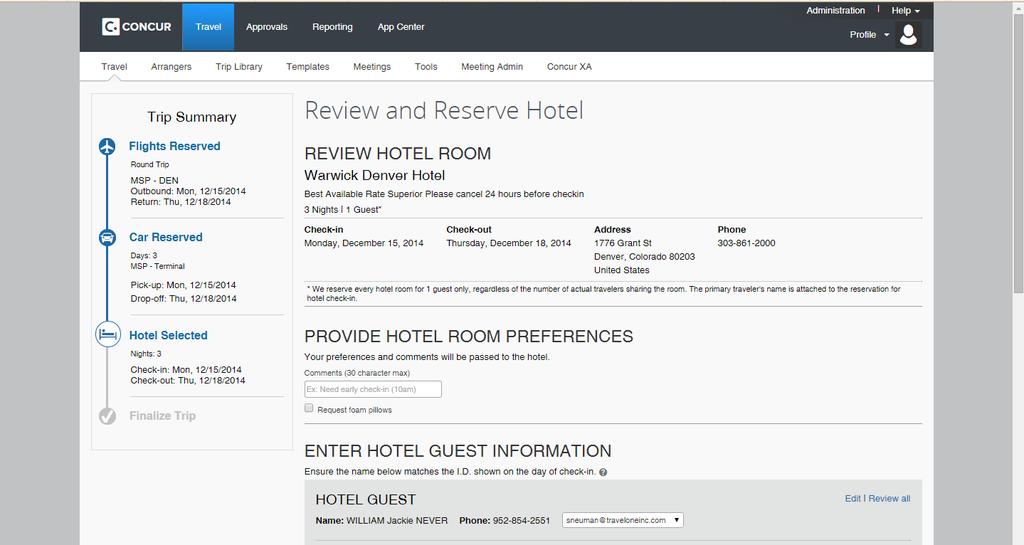 Click RATE DETAILS / CANCELLATION POLICY for additional hotel rules. Then click RESERVE to book the option you prefer.