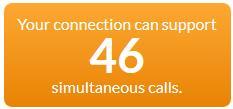 Test your connection capacity The RingCentral Connection Capacity test will help determine the maximum number of simultaneous RingCentral calls that can be supported on your broadband connection.