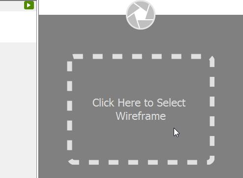 This section will show you how to make use of the wireframe tool to add a wireframe to a step. 1. Click on the first step. 2.