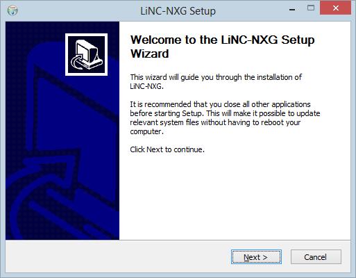 20. The LiNC-NXG Installation Wizard