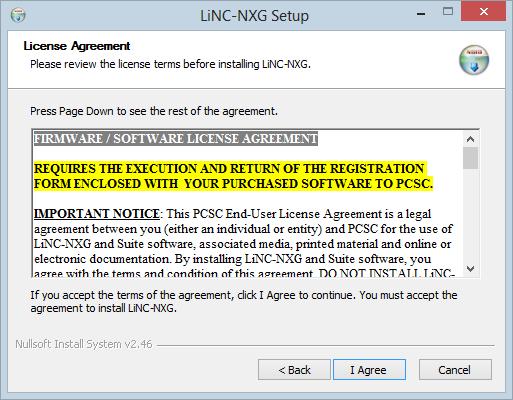 21. The LiNC-NXG License Agreement will