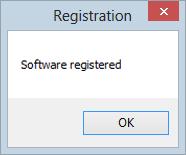 3. The Registration Information window will appear. Fill in each text box within the window. 4. Press the Register button. A connection to the PCSC registration server will commence. 5.