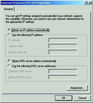 Configuring Windows 2000 PCs Go to Chapter 6: Set Up and Configure the Router. 1. Click the Start button. Click Settings and then Control Panel.