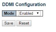 Configure DDMI on this page.